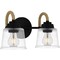 Quoizel Seabreeze Bath 2 Lights Matte Black SEB8614MBK - alternate 3